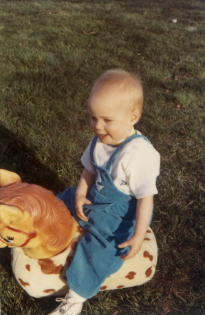 Baby Eric on Fab Horse c 1969