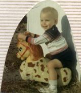 Eric on Fab Horse c 1969