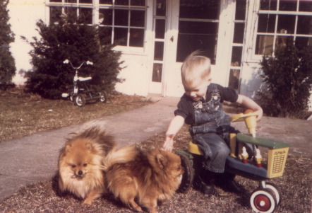 Eric & dogs c 1971