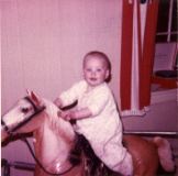 Baby Eric on Hobby Horse c 1968