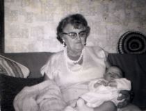 Baby Eric & Great Grandma c 1968